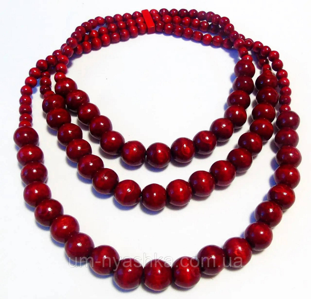 Намисто дерев'яне вишневе Кривий Ріг - фото 1