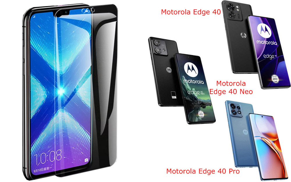 Захисне скло NeoGlass для Motorola Edge 40, Edge 40 Neo, Edge 40 Pro – надпрозоре та стійке Київ - фото 2