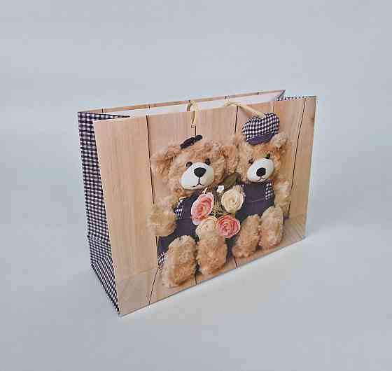 Бумажный большой горизонтальный пакет  36/22/10(артBG-036) (12 шт) Харьков