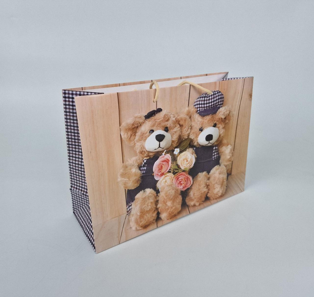 Бумажный большой горизонтальный пакет  36/22/10(артBG-036) (12 шт) Харьков - изображение 1