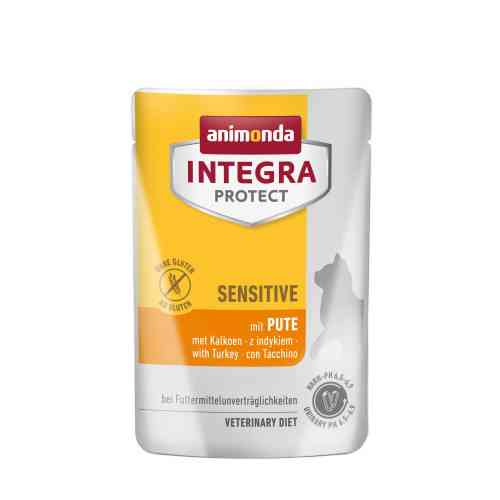 Корм ветеринарний вологий Integra Protect Sensitive with Turkey для котів з харчовою непереносимістю з індичкою пауч 85г Київ
