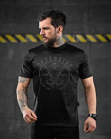 Тактична потовідвідна футболка Oblivion black Defensive ДЛ6588 Київ - фото 4