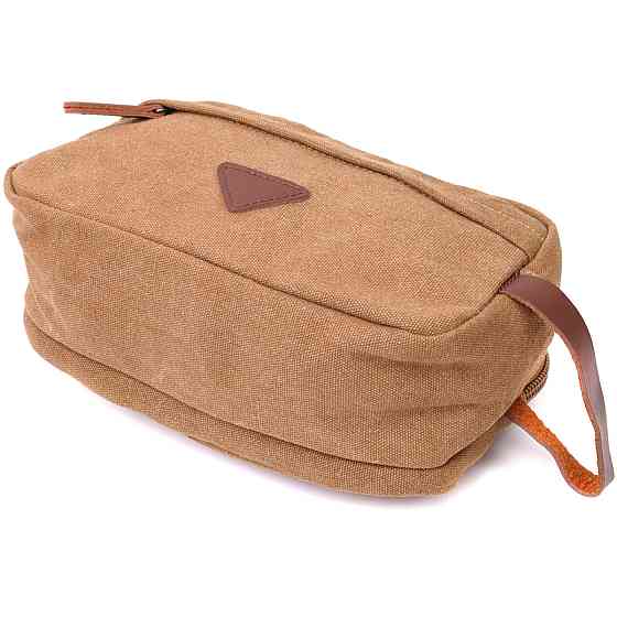 Барсетка для мужчин на два отделения из качественного текстиля Vintage 22235 Коричневый Киев