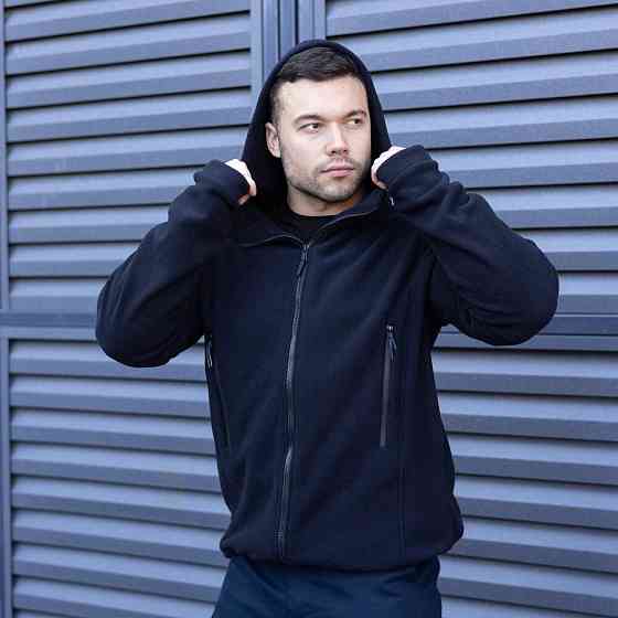 Толстовка мужская флисовая на молнии Pobedov Explorer синяя Киев