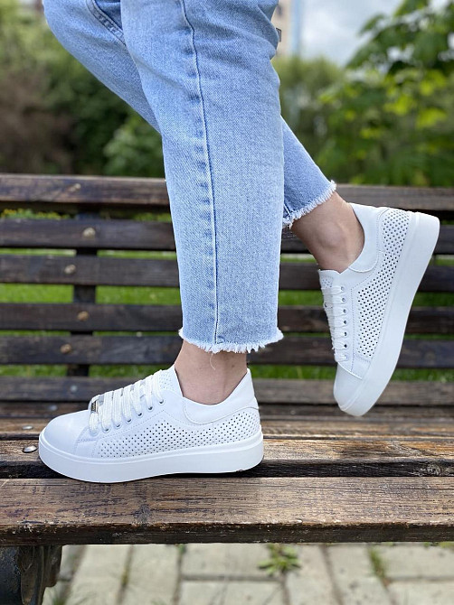 Kentro Кросівки жіночі KENTO 2172 IDL білі (весна-літо, шкіра натуральна) (3497) лише 40р.41р. Коломия - фото 8