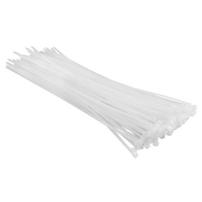 Стяжка Top Tools белая, 3.6x300 мм, пластик, 100 шт. (44E954) Винница - изображение 1