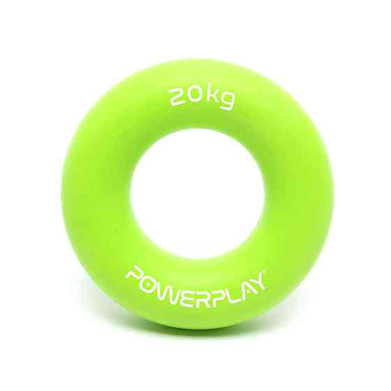 Еспандер кистьовий силіконовий PowerPlay PP-4324 Hand Grip Ring Medium 20 кг. Зелений Київ