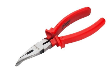 Довгогубці Econom, 160 мм, вигнуті шліфовані, пластмасові рукоятки MATRIX Полтава - фото 1