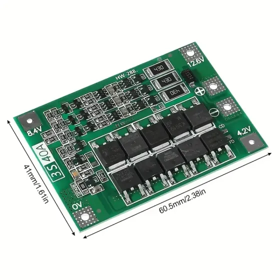 BMS контроллер HW-288 3S 40A с балансировкой для Li-ion аккумуляторов 18650 BMS контроллер HW-288 3S Киев