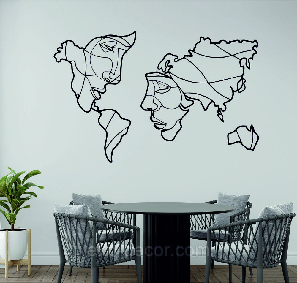 Декоративное настенное Панно «Карта», Декор на стену Киев - изображение 1