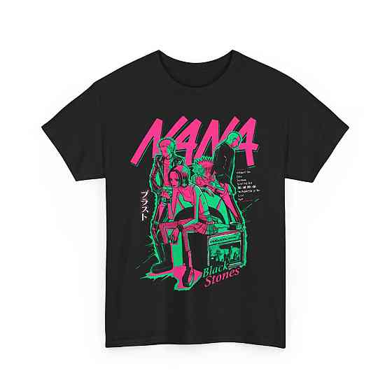 Футболка аниме Нана Аниме Нана Осаки оверсайз (S/M/L) Черний AnimeJ0086 Днепр