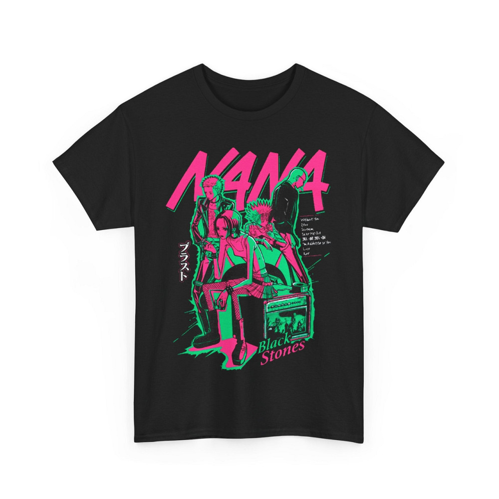 Футболка з аніме принтом Нана Аніме Нана Осакі оверсайз (S/M/L) Чорний AnimeJ0086 Дніпро - фото 4