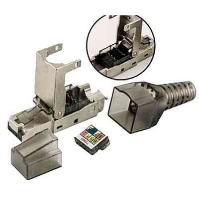 Конектор RJ45 cat.6A STP 8P8C, безінструментальний Kingda (KD-KJ6A-17S) Вінниця