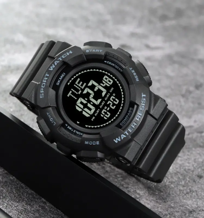 Годинник чоловічий спортивний Skmei 2077 з компасом (Чорний) Київ