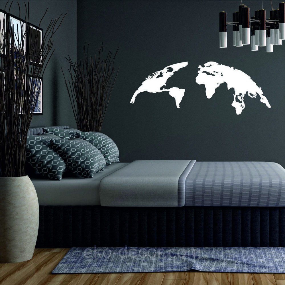 Декоративное настенное Панно «Земля», Декор на стену 70*26 см, Белый Киев - изображение 4