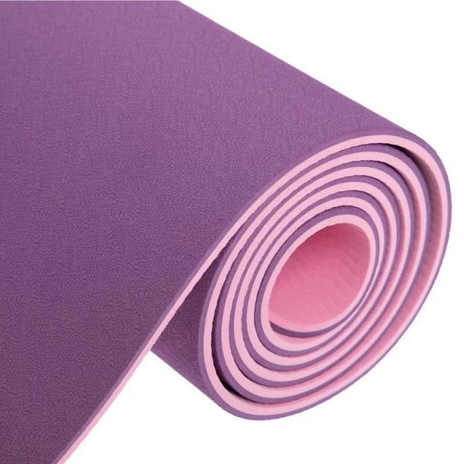 Килимок для йоги та фітнесу Power System PS-4060 TPE Yoga Mat Premium Purple (183х61х0.6) Кам'янське - фото 2