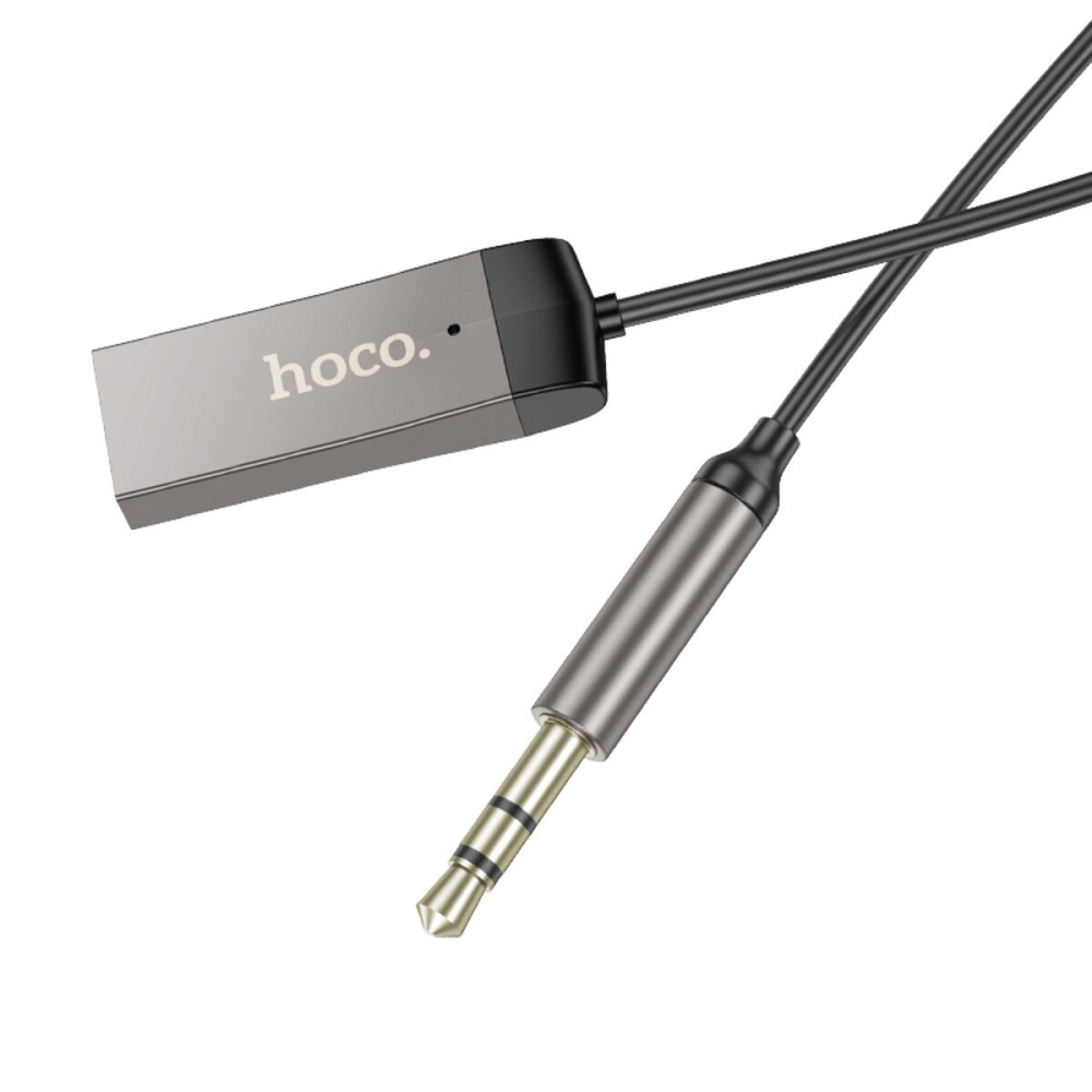 Bluetooth-ресивер HOCO E78 Benefit car AUX BT receiver with cable Black Metal Gray (6942007605663 ) Київ - фото 5