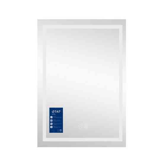 Дзеркало прямокутне сенсорне для ванни Qtap Mideya (MI1) 500х800 з LED-підсвіткою Touch, з антизапотіванням Харків