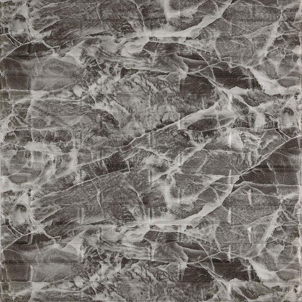 3D панель самоклеюча кладка 700х770х7мм Чорна-біла (330) SW-00000674 Київ - фото 1