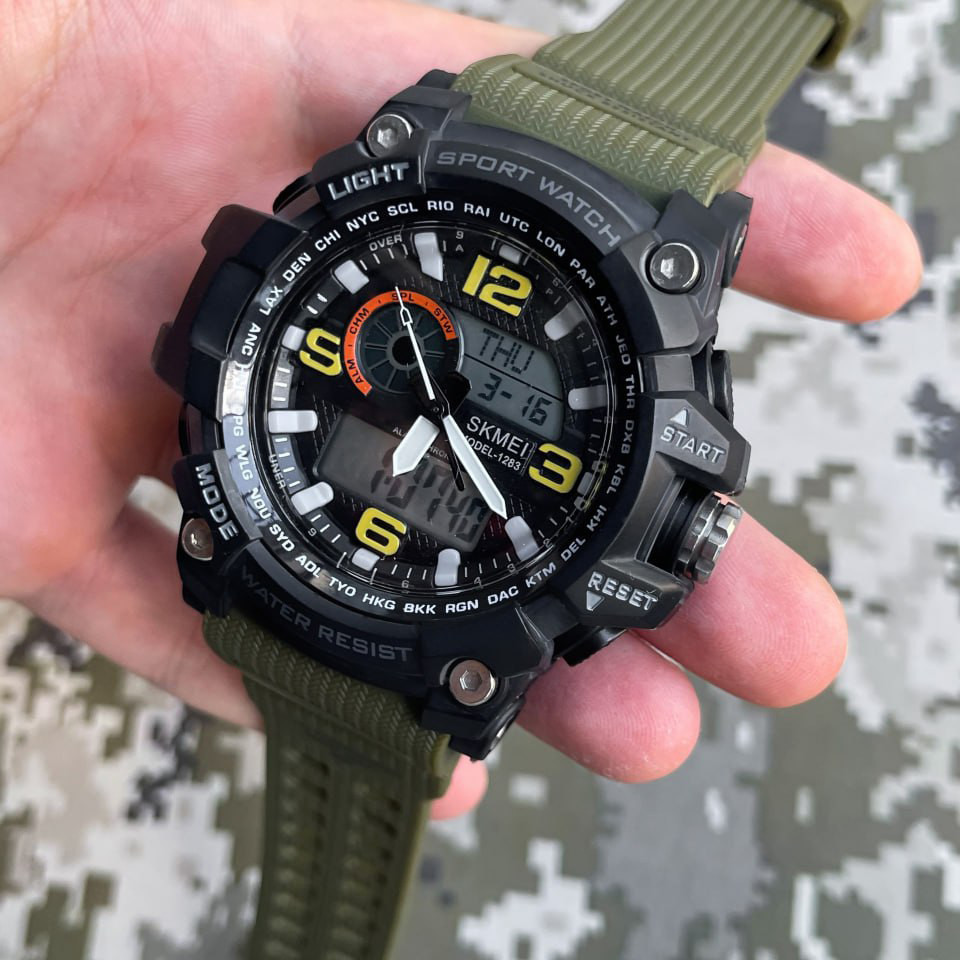 Skmei 1283 Black-Military Wristband. Київ - фото 2