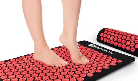 Массажный мат Hop-Sport для акупунктуры с игольчатой поверхностью снятия напряжения и улучшения самочувствия Киев