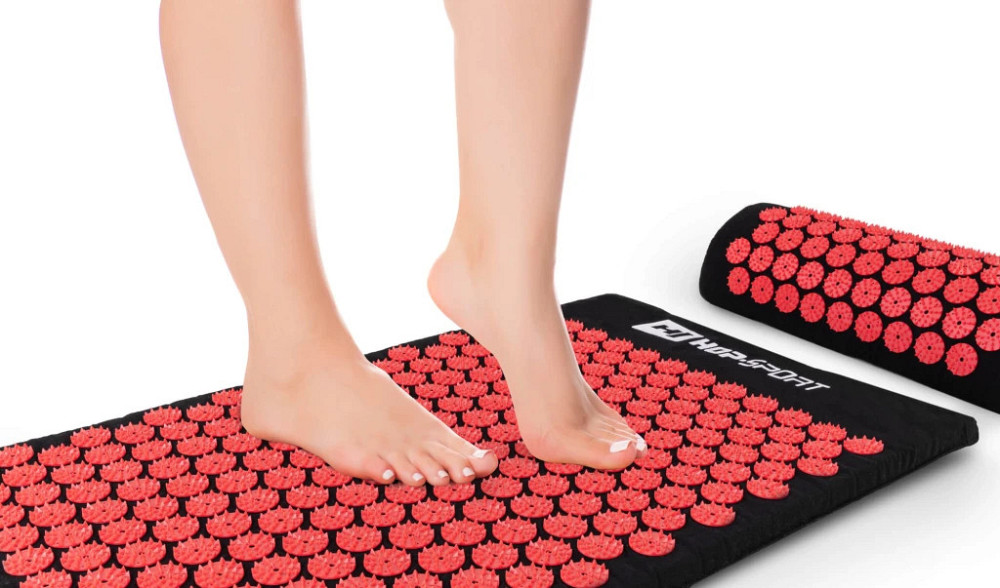 Массажный мат Hop-Sport для акупунктуры с игольчатой поверхностью снятия напряжения и улучшения самочувствия Киев - изображение 2