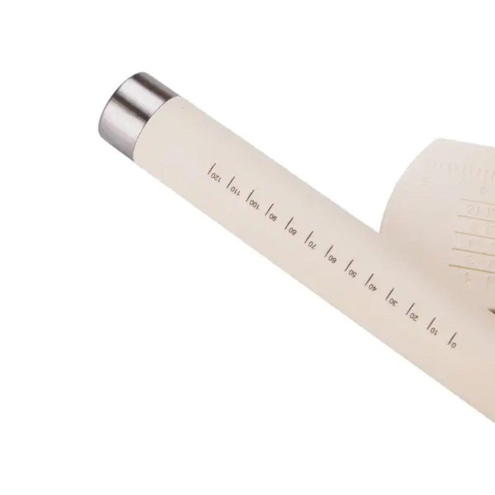 Силіконовий килимок зі качалкою для розкочування тіста Бежевий HP34547W Київ - фото 9