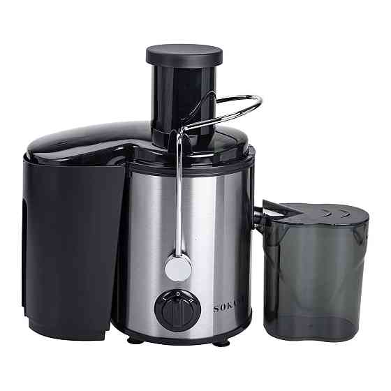 Соковижималка шнекова електрична з чашею Sokany SK-4000 800 Вт Чорна Київ