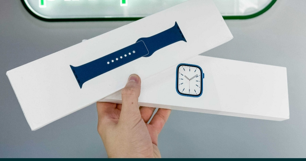 NEW Apple Watch Series 7 GPS + Cellular 41mm Blue Aluminium Case Киев - изображение 1