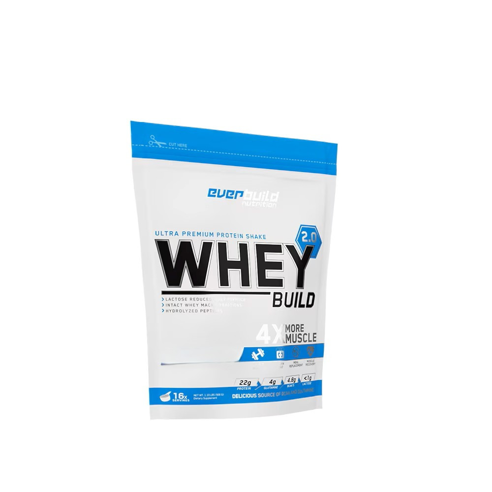 Протеин Everbuild Nutrition Whey Protein Build 2.0 500 г, Sweet apple-cinnamon Луцк - изображение 1