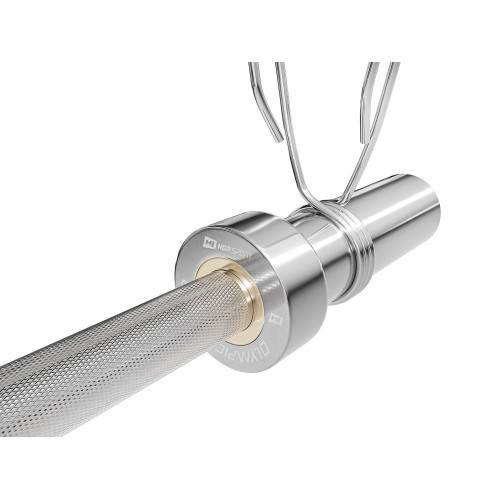 Гриф гантельний олімпійський на 50 см з діаметром 50 мм хромований Київ - фото 4