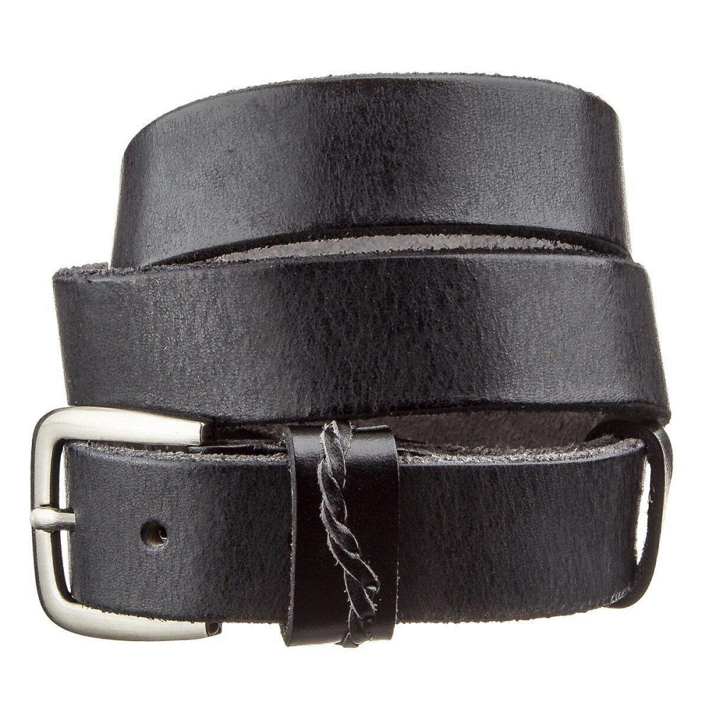 Ремень классика мужской Vintage 20123 Черный Киев - изображение 2