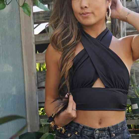 Женский летний топ с открытыми плечами из плотного микродайвинга Одесса