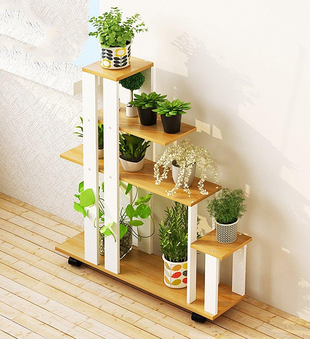 Підставка для квітів "Шательро" зефір-бланже на коліщатках Миколаїв - фото 2