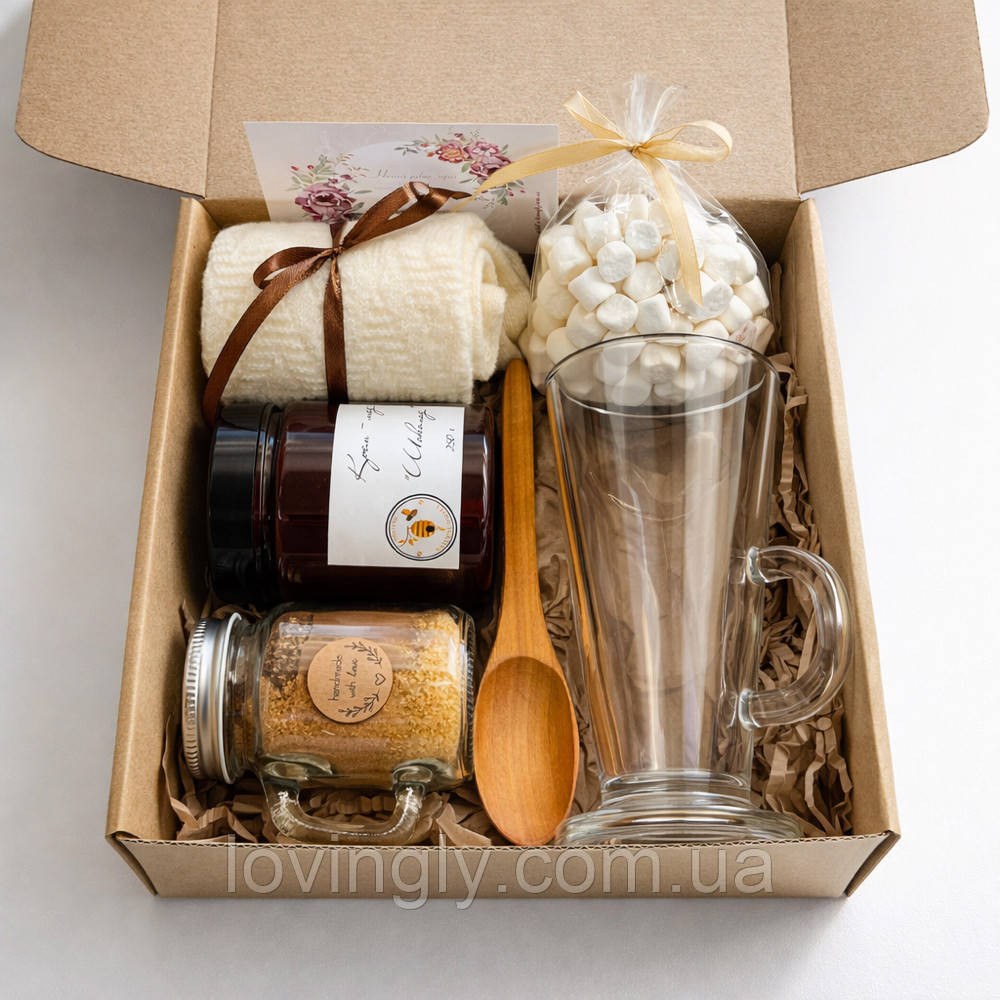 Подарочный набор с горячим шоколадом, крем-медом и шерстяными носками Ирпень - изображение 9