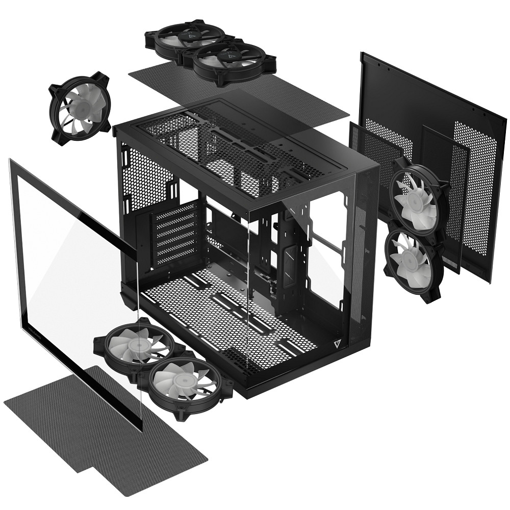 Корпус Modecom VOLCANO PANORAMA APEX ARGB 7F MIDI GREY без БЖ ATX Вінниця - фото 3