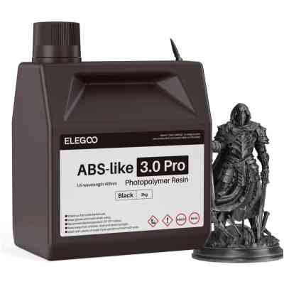Фотополімерна смола ELEGOO Resin, ABS-like 3.0 pro 2кг, black (50.103.0234) Вінниця