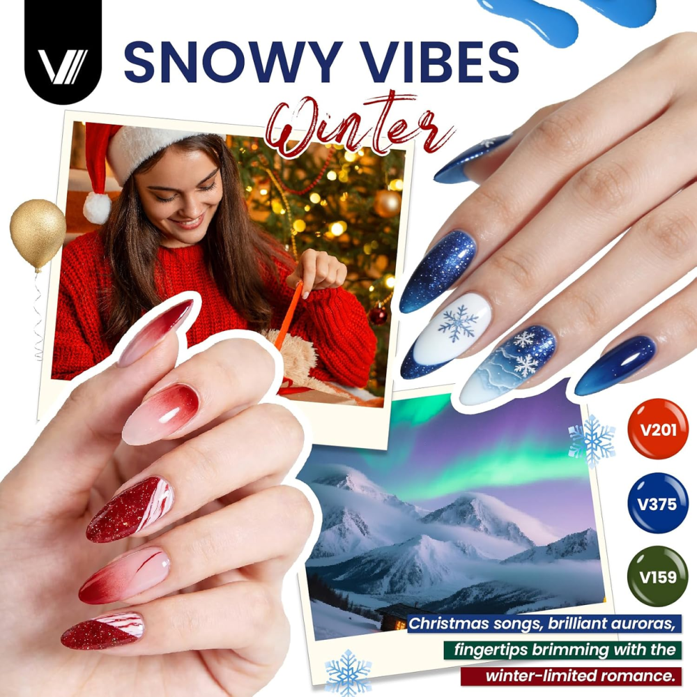 Набір гель-лаків VANREESA 50 шт, 45 кольорів по 7 мл, база + 4 топи, UV/LED, Rose Party Київ - фото 7