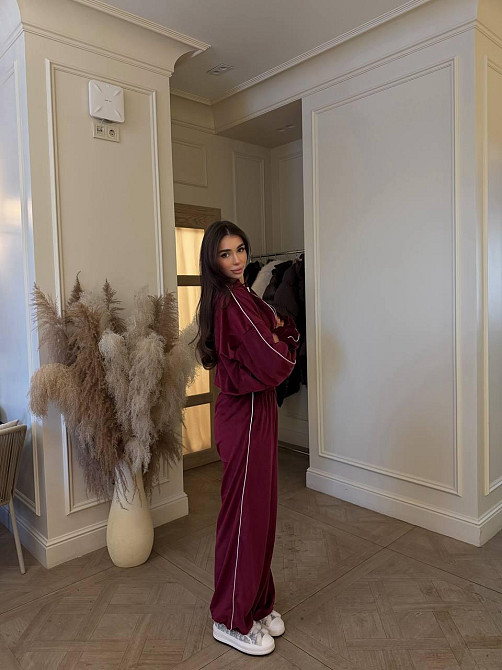 Женский велюровый костюм двойка кофта и штаны Одесса - изображение 9