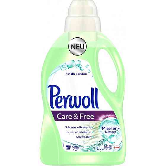 ГЕЛЬ ДЛЯ ПРАННЯL CARE & FREE С МИЦЕЛЛЯРНОЙ ВОДОЙ PERWOLL, 20 WL (ГЕРМАНИЯ) Львов