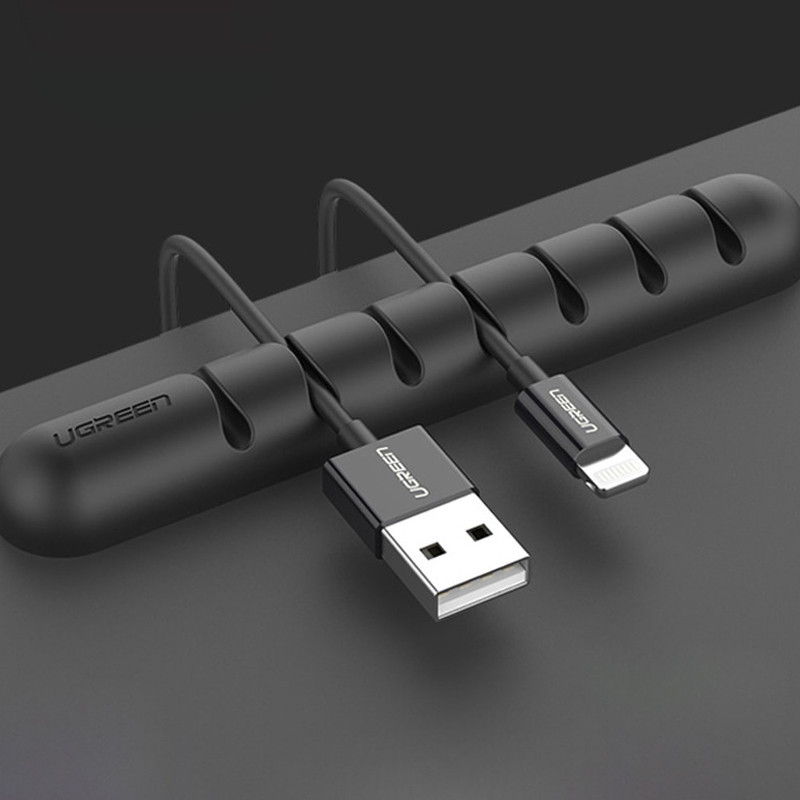 Органайзер тримач для кабелів Ugreen LP114 для 7 проводів (Чорний) Николаев - изображение 3