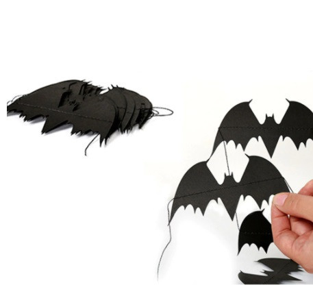 Гирлянда на Хэллоуин Летучие мыши 4 м черный Киев - изображение 3