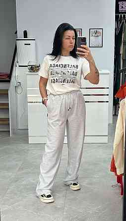 Жіночий стильний, зручний костюм двонитка пеньє + кулір Сірий, 46 Одеса