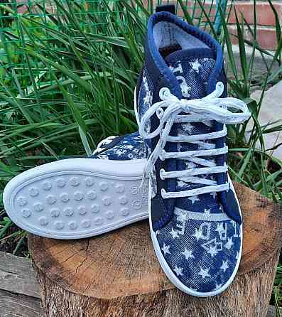 -Женские Кроссовки Мокасины Слипоны Синие Кеды Джинсовые (размеры: 39) - 53 Днепр