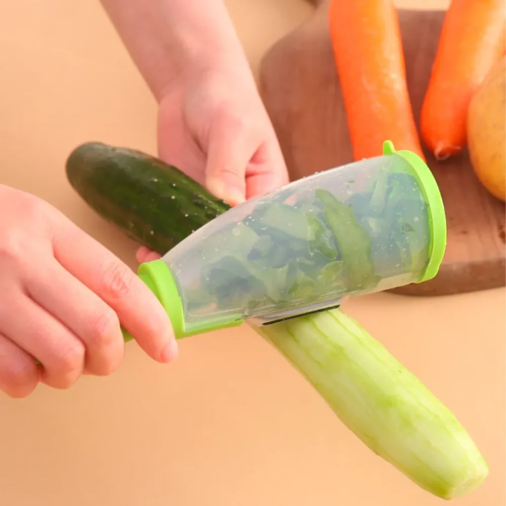 Овощечистка Easy Peeler, горизонтальное лезвие из нержавеющей стали, легкая и удобная Одесса - изображение 5