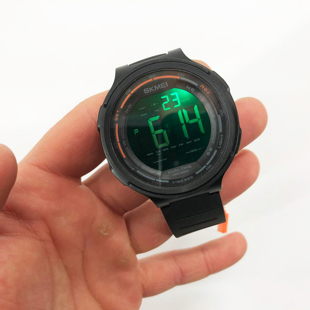 Оригінальний спортивний годинник SKMEI 1841BK, Чоловічий армійський водостійкий тактичний годинник ZH-51 Львів - фото 11