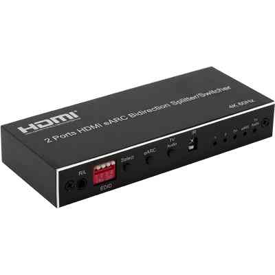Разветвитель PowerPlant 2 Ports HDMI eARC (CA914906) Винница