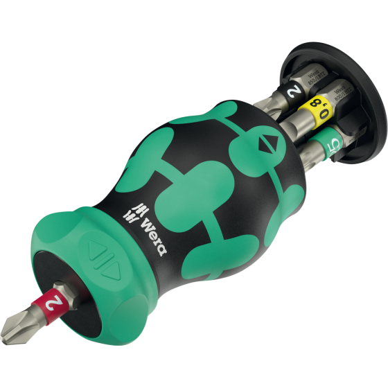 Отвертка с трещеткой Wera с магнитным держателем 1/4'' магазин с битами в ручке PH/PZ/SL/Torx 05008892001 Одесса