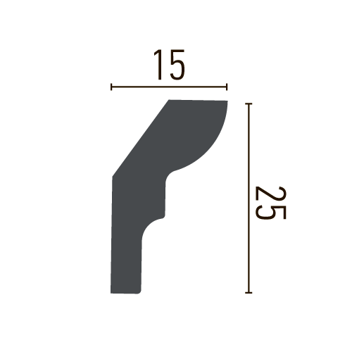 Карниз полиуретановый гладкий Gaudi Décor P 892 Днепр