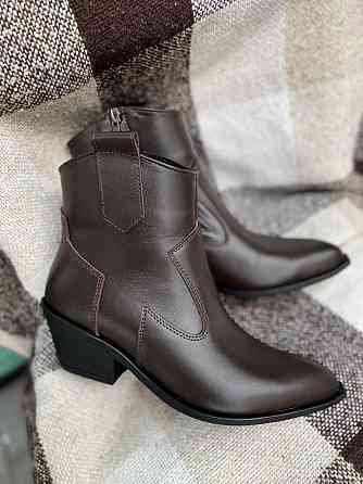 Edan Instruments Черевики жіночі демісезонні з натуральної шкіри, на підборах утеплені р. 36-40 Коломия